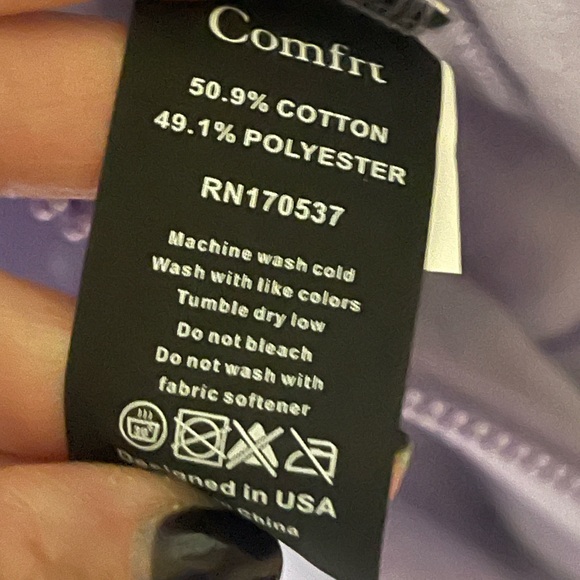 Comfort Lavender Oversized Zip-Up Hoodie | Unisex NWT | Cozy Streetwear - Picture 4 of 8